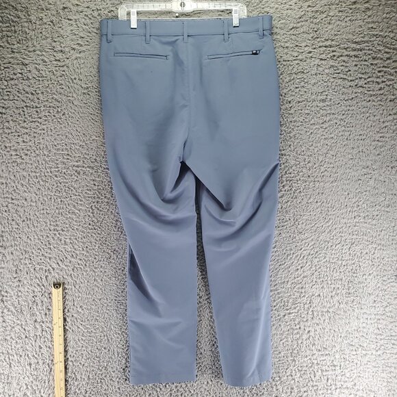 Banana Republic Pants Mens 36x30 Light Blue Polyester Flat Front *Read* - Picture 9 of 10